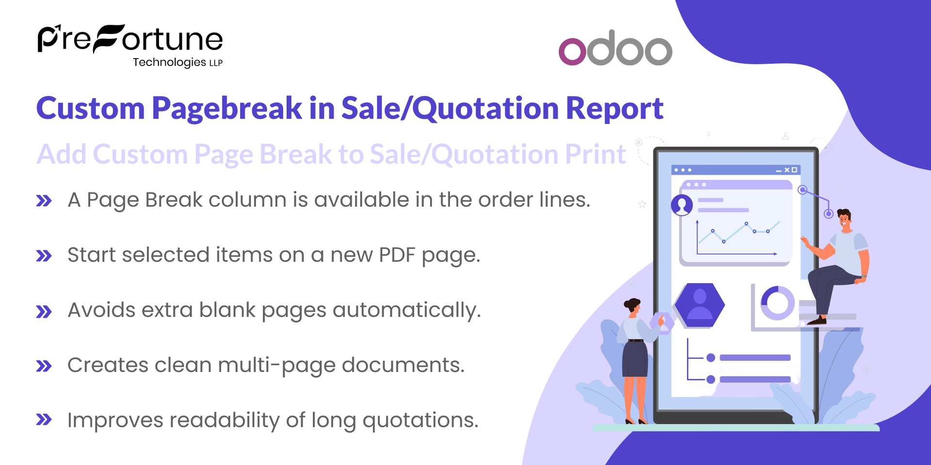 Custom Pagebreak in Sale/Quotation Report