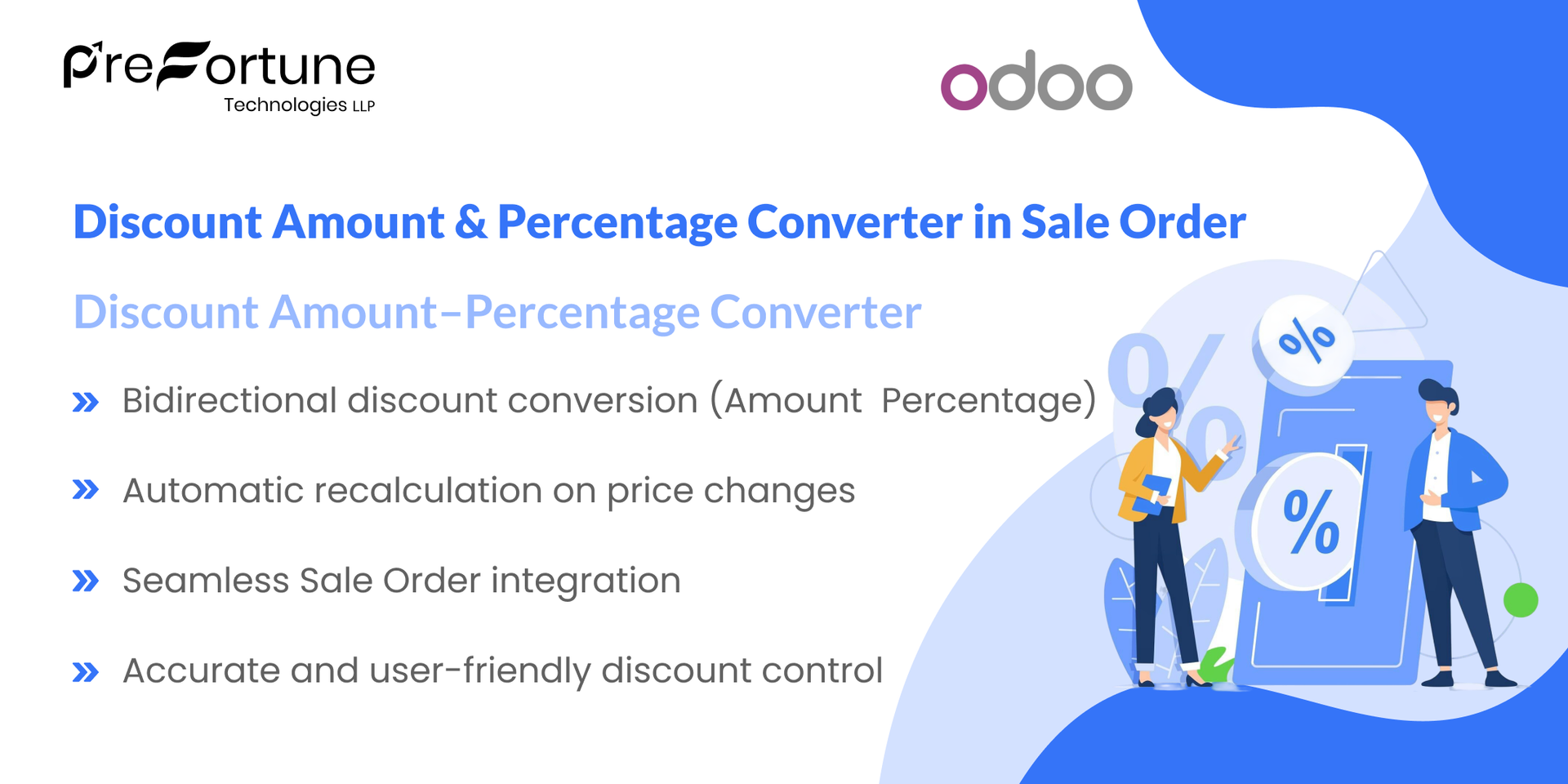 Discount Amount & Percentage Converter in Sale Order