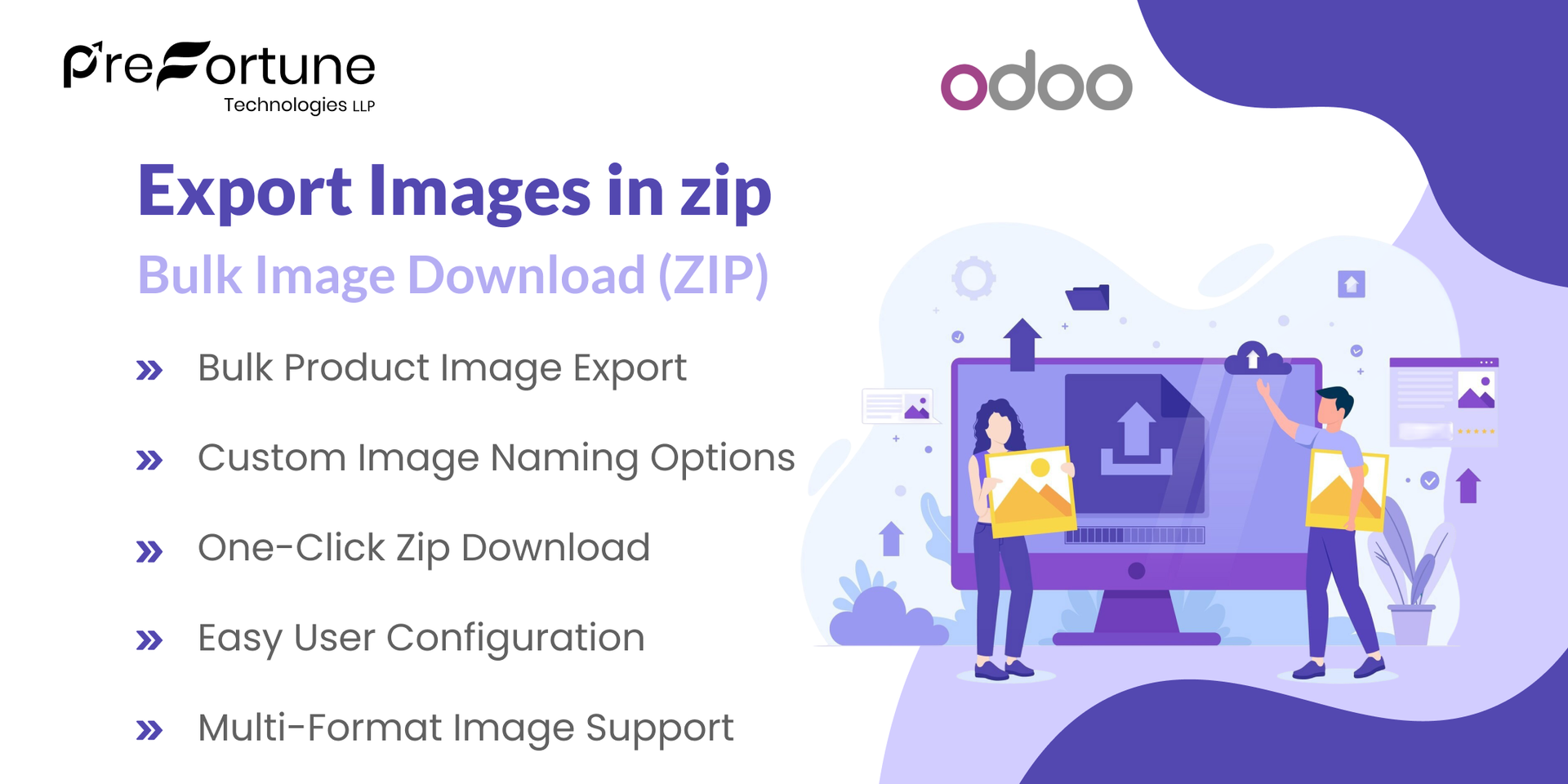 Export Images in zip Odoo App